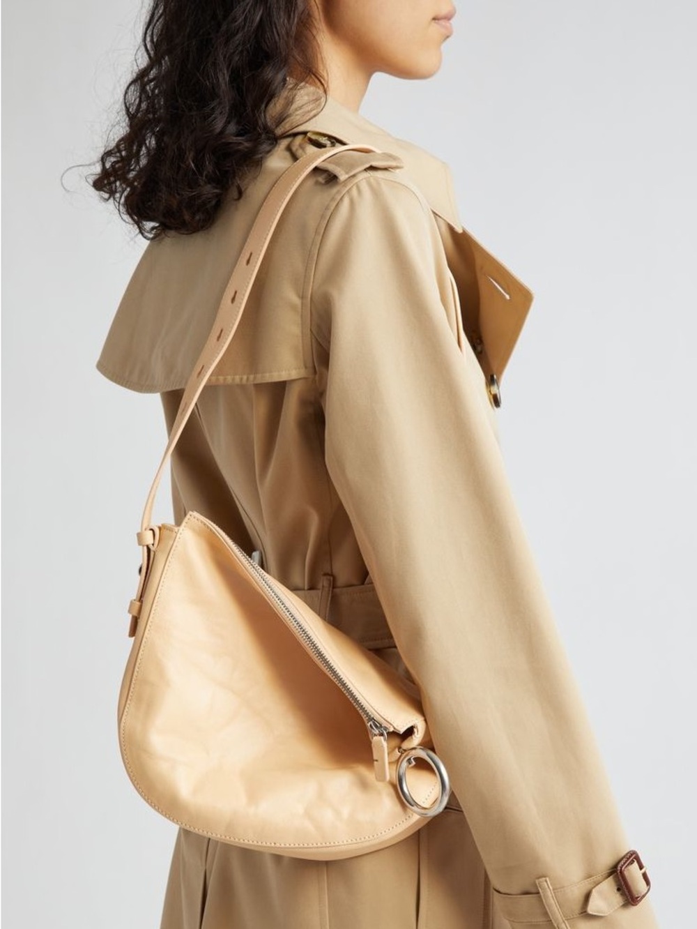NWT Burberry Knight Medium Leather Shoulder Bag